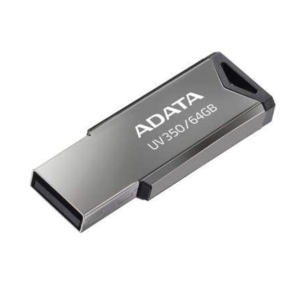 CLÉ USB UV350 FLASH META CHROME 3.0 64GB ADATA_AUV350-64G-RBK - ADATA