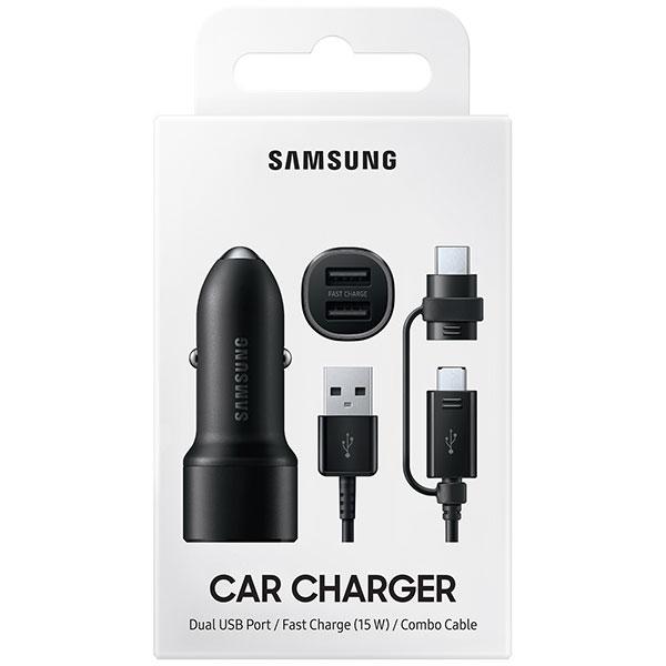 Cosmos - Chargeur Allume-Cigare Samsung Double USB 2x15w - Noir  (EP-L1100WBEGWW) - Cosmos - Leader de la distribution de