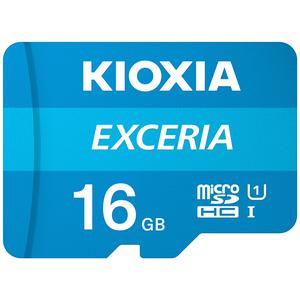 Carte mémoire Kioxia 16GB Exceria U1 Class 10 microSD (XCERIA16GO)
