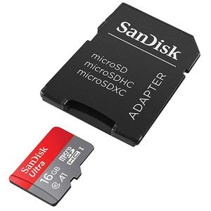 Carte Mémoire Microsdhc Sandisk Ultra 16GB (SDSQUAR-016G-GN6MN)