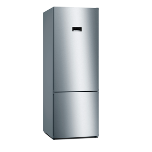 Pack Réfrigérateur-congélateur pose libre avec congélateur en bas (KGN56VI30U) + Centrifugeuse Noir/Chrome Severin 3564