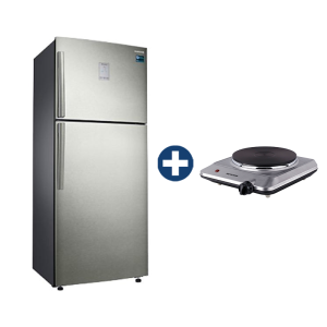 Pack équipement Réfrigérateur avec congélateur en haut Twin Cooling Plus™ (RT43K6331SP) + Réchaud 1 Plaque Severin