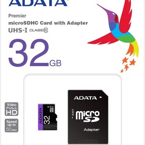 MICRO SD 32GB CLASSE 10 CARTE MÉMOIRE AUSDH32GUICL10- RA1 - ADATA